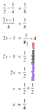 Bihar Board Class 8 Maths Solutions Chapter 2 एक चर वाले रैखिक समीकरण Ex 2.2 Q1