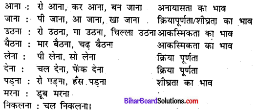Bihar Board Class 9 Hindi व्याकरण परसर्ग 'ने' का क्रिया पर प्रभाव - 5