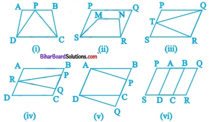Bihar Board Class 9 Maths Solutions Chapter 9 समान्तर चतुर्भुज और त्रिभुजों के क्षेत्रफल Ex 9.1