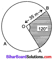 Bihar Board Class 10 Maths Solutions Chapter 12 वृतों से संबंधित क्षेत्रफल Additional Questions SAQ 2
