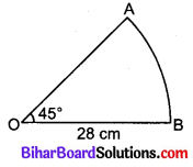 Bihar Board Class 10 Maths Solutions Chapter 12 वृतों से संबंधित क्षेत्रफल Additional Questions VSAQ 3