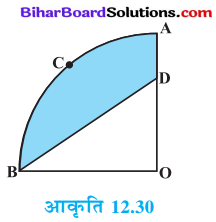 Bihar Board Class 10 Maths Solutions Chapter 12 वृतों से संबंधित क्षेत्रफल Ex 12.3 Q12