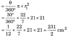 Bihar Board Class 10 Maths Solutions Chapter 12 वृतों से संबंधित क्षेत्रफल Ex 12.3 Q14.1