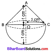 Bihar Board Class 10 Maths Solutions Chapter 13 पृष्ठीय क्षेत्रफल एवं आयतन Ex 13.2 Q1
