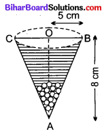 Bihar Board Class 10 Maths Solutions Chapter 13 पृष्ठीय क्षेत्रफल एवं आयतन Ex 13.2 Q5