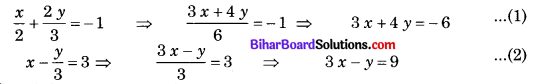 Bihar Board Class 10 Maths Solutions Chapter 3 दो चरों वाले रैखिक समीकरण युग्म Ex 3.4 Q1.1