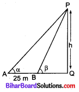 Bihar Board Class 10 Maths Solutions Chapter 9 त्रिकोणमिति के कुछ अनुप्रयोग Additional Questions LAQ 1
