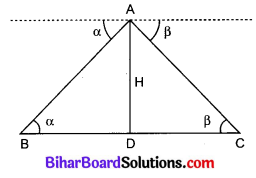 Bihar Board Class 10 Maths Solutions Chapter 9 त्रिकोणमिति के कुछ अनुप्रयोग Additional Questions LAQ 13