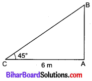 Bihar Board Class 10 Maths Solutions Chapter 9 त्रिकोणमिति के कुछ अनुप्रयोग Additional Questions VSQ 2