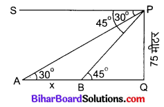 Bihar Board Class 10 Maths Solutions Chapter 9 त्रिकोणमिति के कुछ अनुप्रयोग Ex 9.1 Q13