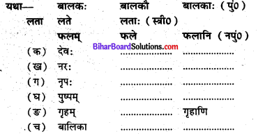 Bihar Board Class 6 Sanskrit Solutions Chapter 2 सरलपदपरिचयः 1