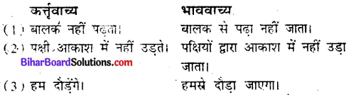Bihar Board Class 9 Hindi व्याकरण वाच्य परिवर्तन- 3