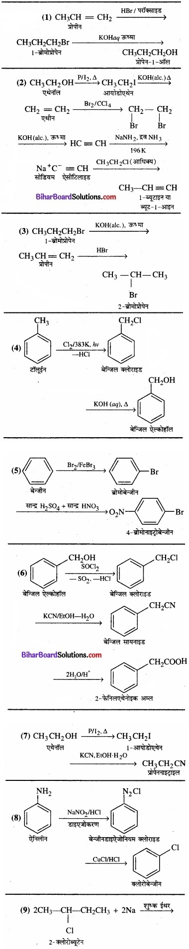 BIhar Board Class 12 Chemistry Chapter 10 हैलोऐल्केन तथा हैलोऐरीन img 41
