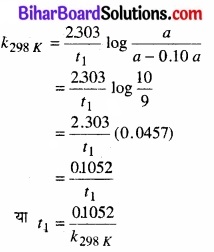BIhar Board Class 12 Chemistry Chapter 4 रासायनिक बलगतिकी 