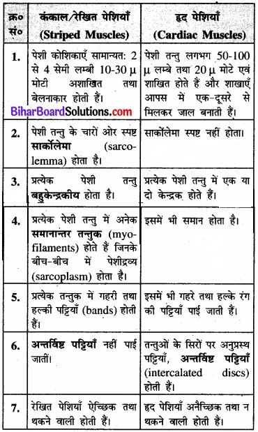 Bihar Board Class 11 Biology Chapter 20 गमन एवं संचलन 