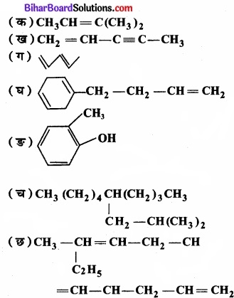 Bihar Board Class 11 Chemistry chapter 13 हाइड्रोकार्बन्स 