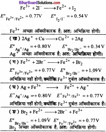 Bihar Board Class 11 Chemistry chapter 8 अपचयोपचय अभिक्रियाएँ 