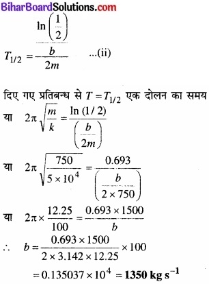 Bihar Board Class 11 Physics Chapter 14 दोलन 