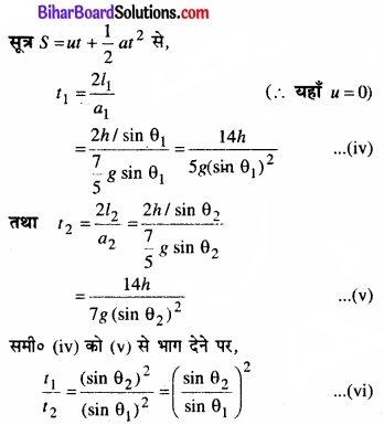 Bihar Board Class 11 Physics Chapter 7 कणों के निकाय तथा घूर्णी गति 
