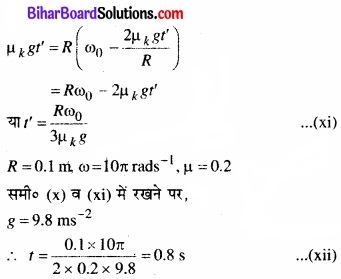 Bihar Board Class 11 Physics Chapter 7 कणों के निकाय तथा घूर्णी गति 