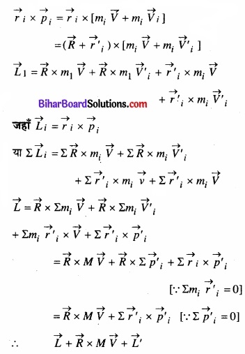 Bihar Board Class 11 Physics Chapter 7 कणों के निकाय तथा घूर्णी गति 