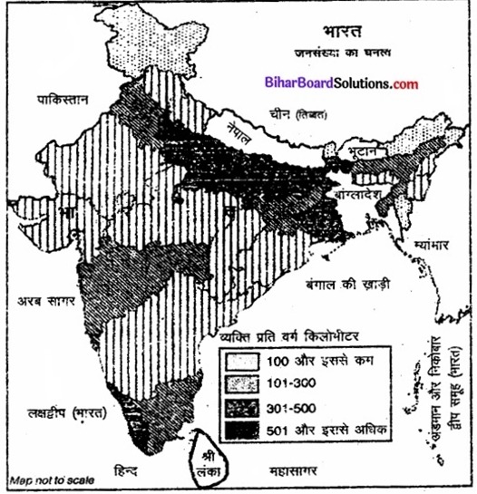 Bihar Board Class 12 Geography Solutions Chapter 1 part - 2 जनसंख्या वितरण, घनत्व, वृद्धि एवं संघटन img 16a