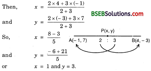 Bihar Board Class 10th Maths Solutions Chapter 7 Coordinate Geometry Ex 7.2 1