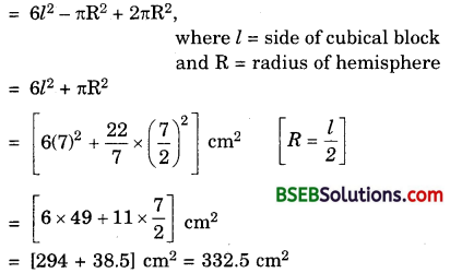 Bihar Board Class 10th Maths Solutions 13 Surface Areas and Volumes Ex 13.1 3