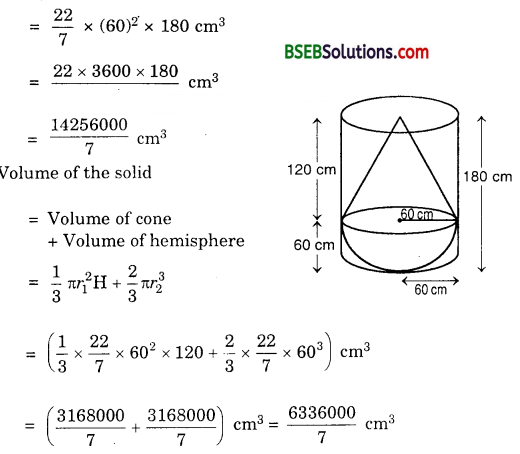 Bihar Board Class 10th Maths Solutions 13 Surface Areas and Volumes Ex 13.2 10
