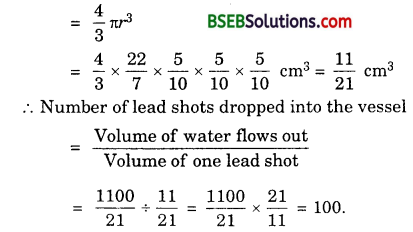 Bihar Board Class 10th Maths Solutions 13 Surface Areas and Volumes Ex 13.2 8