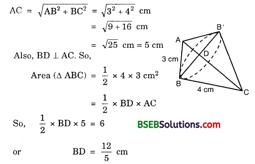 Bihar Board Class 10th Maths Solutions 13 Surface Areas and Volumes Ex 13.5 1