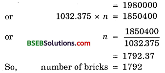 Bihar Board Class 10th Maths Solutions 13 Surface Areas and Volumes Ex 13.5 4