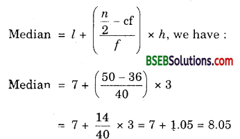 Bihar Board Class 10th Maths Solutions Chapter 14 Statistics Ex 14.3 19