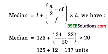 Bihar Board Class 10th Maths Solutions Chapter 14 Statistics Ex 14.3 3
