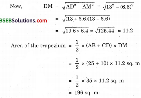 Bihar Board Class 9th Maths Solutions Chapter Bihar Board Class 9th Maths Solutions Chapter 12 Heron’s Formula Ex 12.2 16