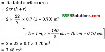 Bihar Board Class 9th Maths Solutions Chapter Bihar Board Class 9th Maths Solutions Chapter 13 Surface Areas and Volumes Ex 13.2 2