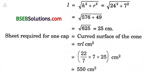 Bihar Board Class 9th Maths Solutions Chapter 13 Surface Areas and Volumes Ex 13.3 3