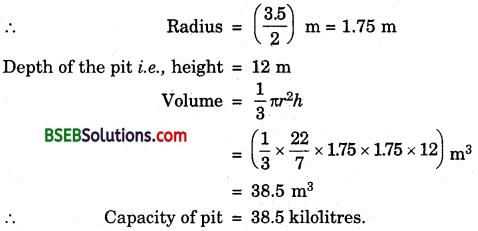 Bihar Board Class 9th Maths Solutions Chapter Bihar Board Class 9th Maths Solutions Chapter 13 Surface Areas and Volumes Ex 13.7 5