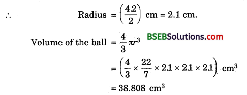 Bihar Board Class 9th Maths Solutions Chapter 13 Surface Areas and Volumes Ex 13.8 3