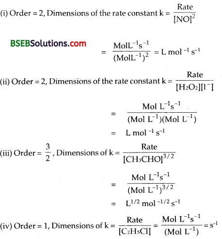 Bihar Board Class 12 Chemistry Solutions Chapter 4 Chemical Kinetics 6