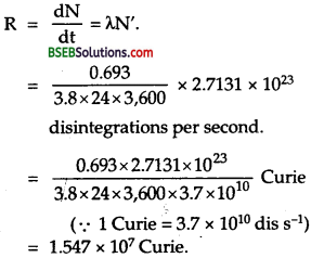 Bihar Board Class 12th Physics Solutions Chapter 13 Nuclei - 1