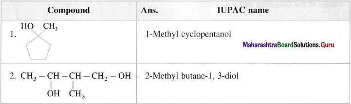 Maharashtra Board Class 12 Chemistry Solutions Chapter 11 Alcohols, Phenols and Ethers 36