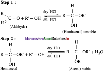 Maharashtra Board Class 12 Chemistry Solutions Chapter 12 Aldehydes, Ketones and Carboxylic Acids 181