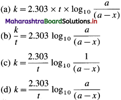 Maharashtra Board Class 12 Chemistry Solutions Chapter 6 Chemical Kinetics 164