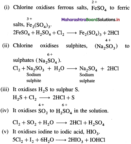Maharashtra Board Class 12 Chemistry Solutions Chapter 7 Elements of Groups 16, 17 and 18 86